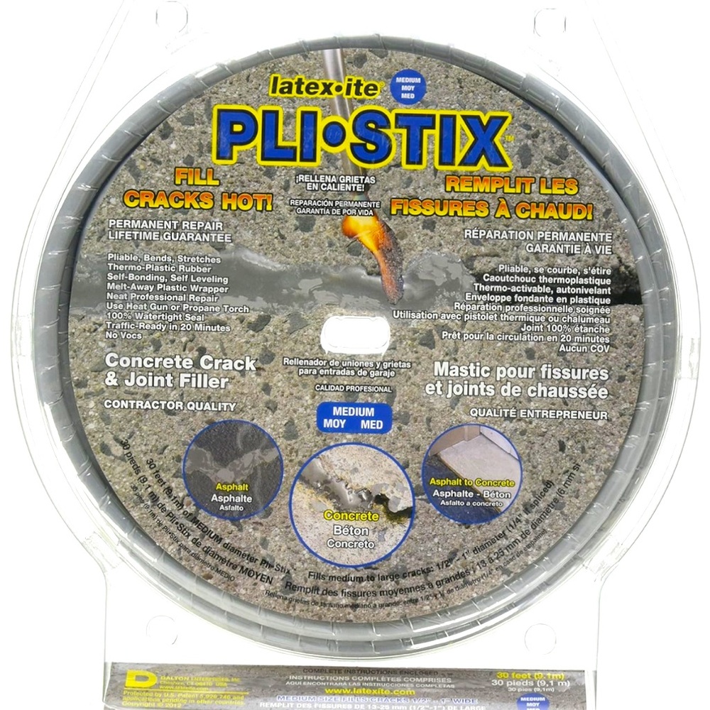 Pli-Stix Driveway Crack & Joint Filler, Gray Medium